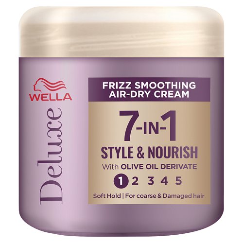 Wella Deluxe 7-In-1 Frizz Smoothing Air Dry Cream 150ml pack shot