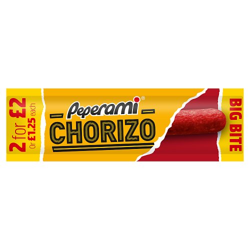 Peperami Chorizo PM £1.25 or 2 for 2.00 26g pack shot