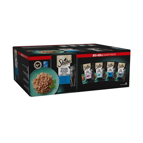 Sheba Mega Pack Fisch Msc 85g pack shot