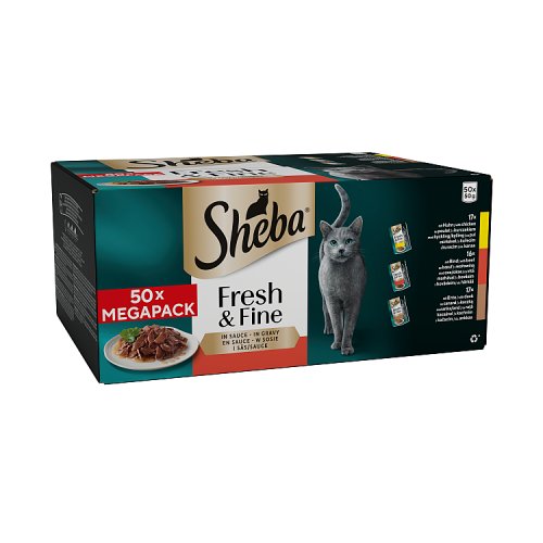Sheba F&F Rind/Huhn/Ente 50g pack shot