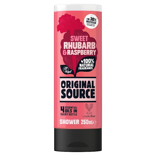 Original Source Shower Gel Rhubarb & Raspberry 250ml pack shot