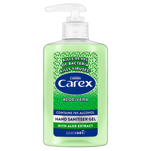 Carex Antibacterial Hand Gel Aloe Vera 300ml pack shot