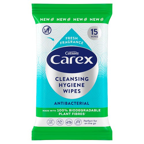 Carex Biodegradable Wipes 15s pack shot