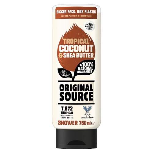 Original Source Body Wash Coconut & Shea Butter 750ml pack shot