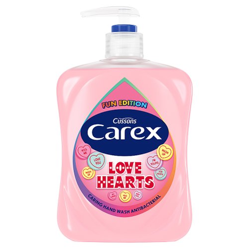 Carex Love Hearts Hand Wash 500ml pack shot