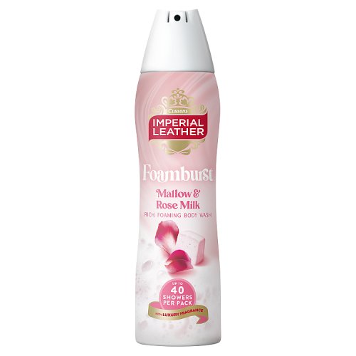Imperial Leather Foamburst 200ml Pampering Mallow Cherry pack shot