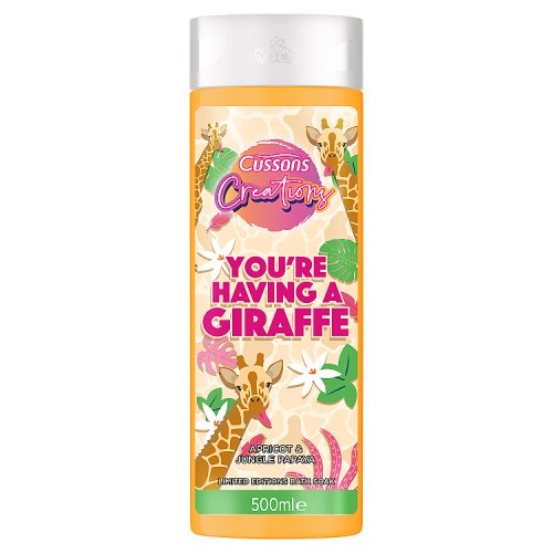 Cussons Creations You're Having A Giraffe Bath Soak Apricot & Jungle Papaya 500ml pack shot