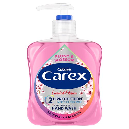 Carex Handwash 250ml Peony & Blossom pack shot