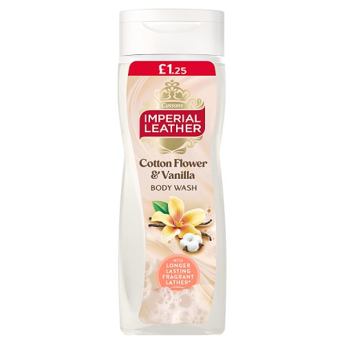 Imperial Leather Bodywash Cotton Flower& Vanilla 6x235ml PMP £1.25 pack shot