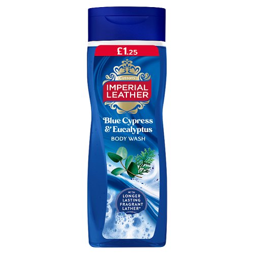 Imperial Leather Bodywash Blue Cypress & Euc 6x235ml PMP £1.25 pack shot