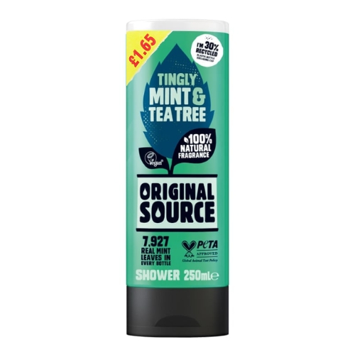 Original Source Shower Mint & Tea Tree 6x250ml PMP £1.65 pack shot