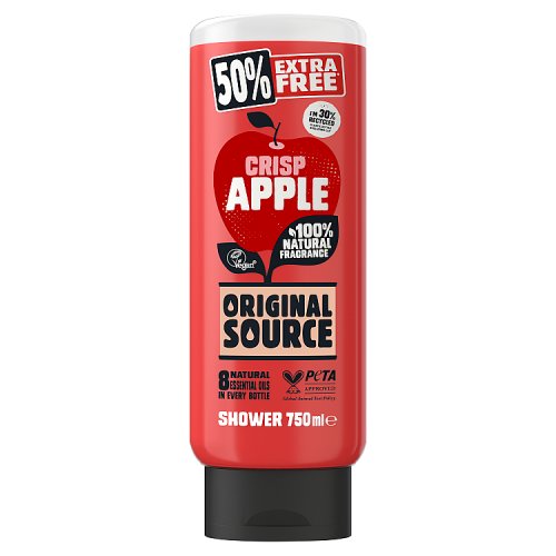Original Source Body Wash 50% Extra Free Crisp Apple 750ml pack shot