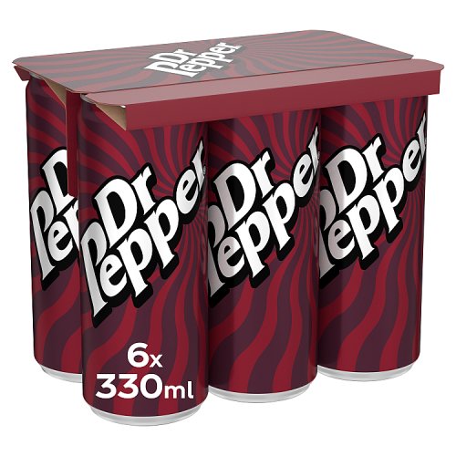 Dr Pepper 6pk (6 x 330ml) DRS pack shot