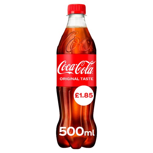 Coke Regular 500ml PMP pack shot