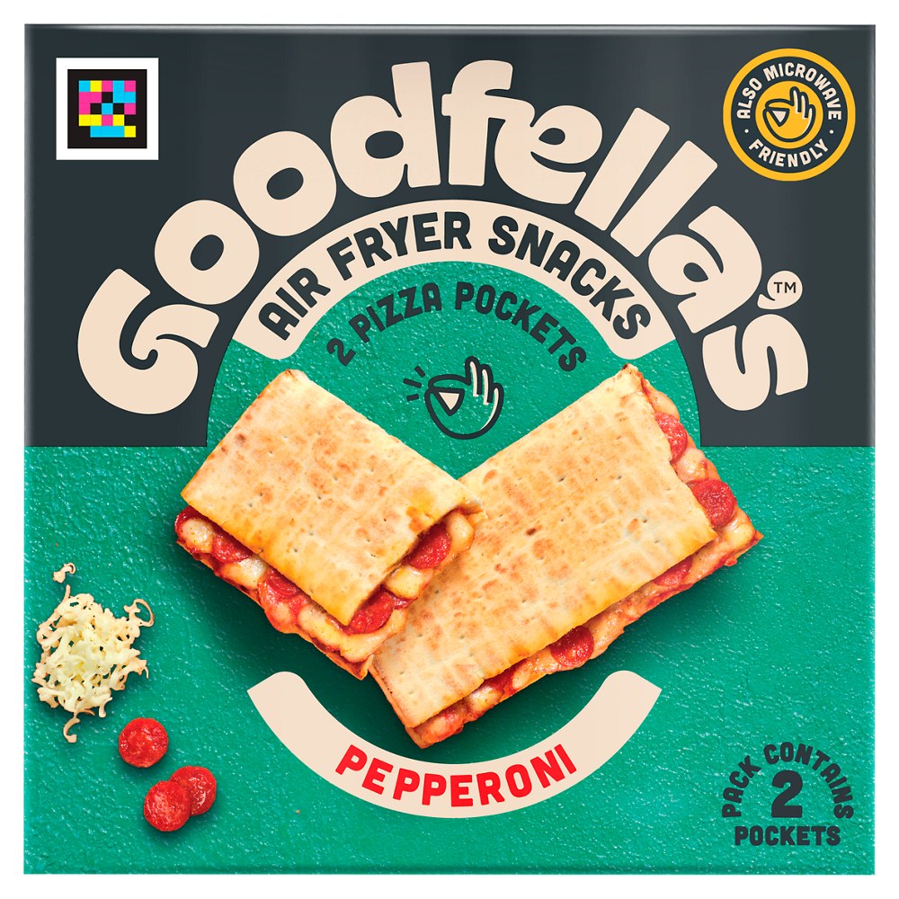 Goodfellas 2 Pepperoni Pizza Pockets 250g pack shot