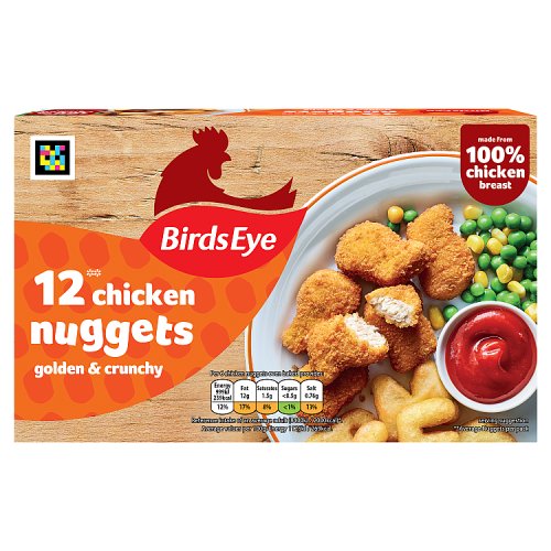 BIRDS EYE 12 WHOLEGRAIN NUGGETS pack shot