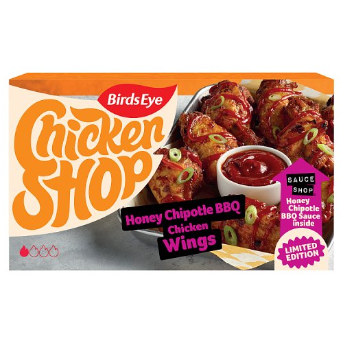 BIRDS EYE CHICKEN SHOP HONEY CHIPOTLE BBQ CHICKEN WINGS pack shot