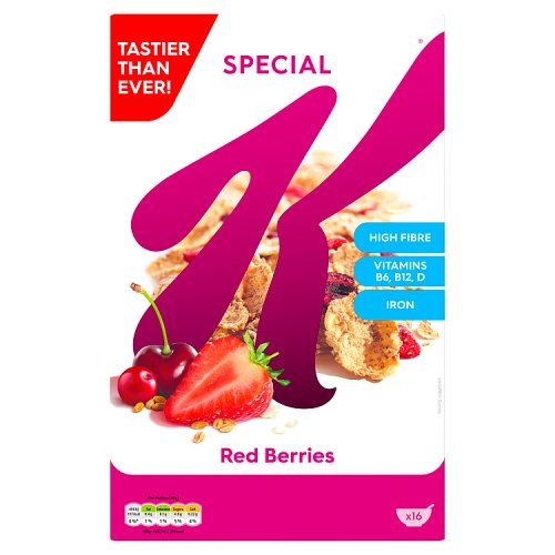 Kelloggs Special K Red Berries Cereal 500g pack shot