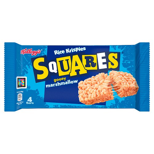 Kelloggs Rice Krispies Squares Ooey Gooey Marshmallow 4pk (4 x 28g) pack shot