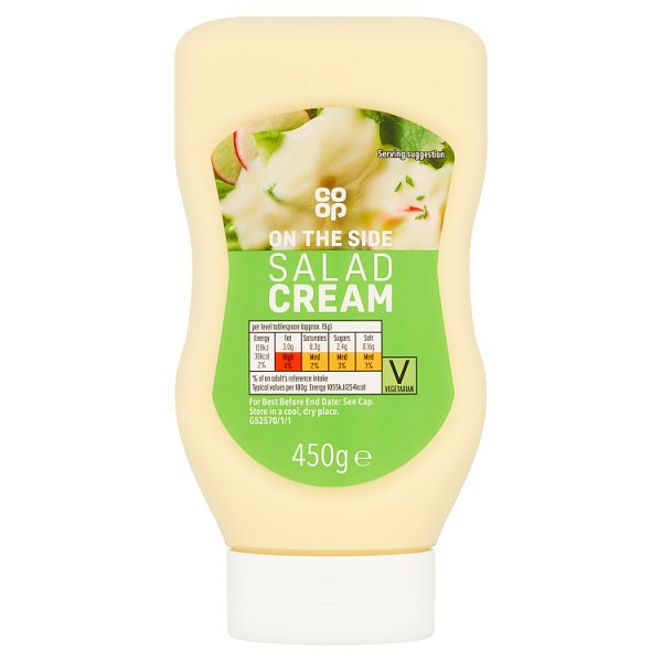 Co Op Salad Cream 450g pack shot