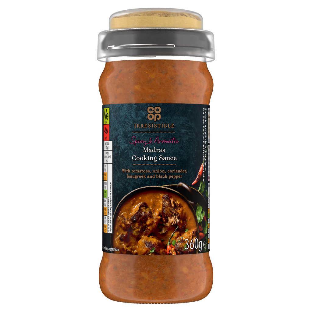 Co Op Irresistible Madras 360g pack shot