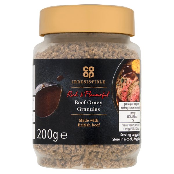 Co Op Irresistible Beef Gravy 200g pack shot