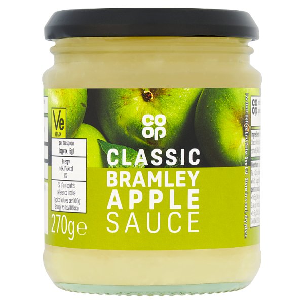 Co Op Apple Sauce 270g pack shot