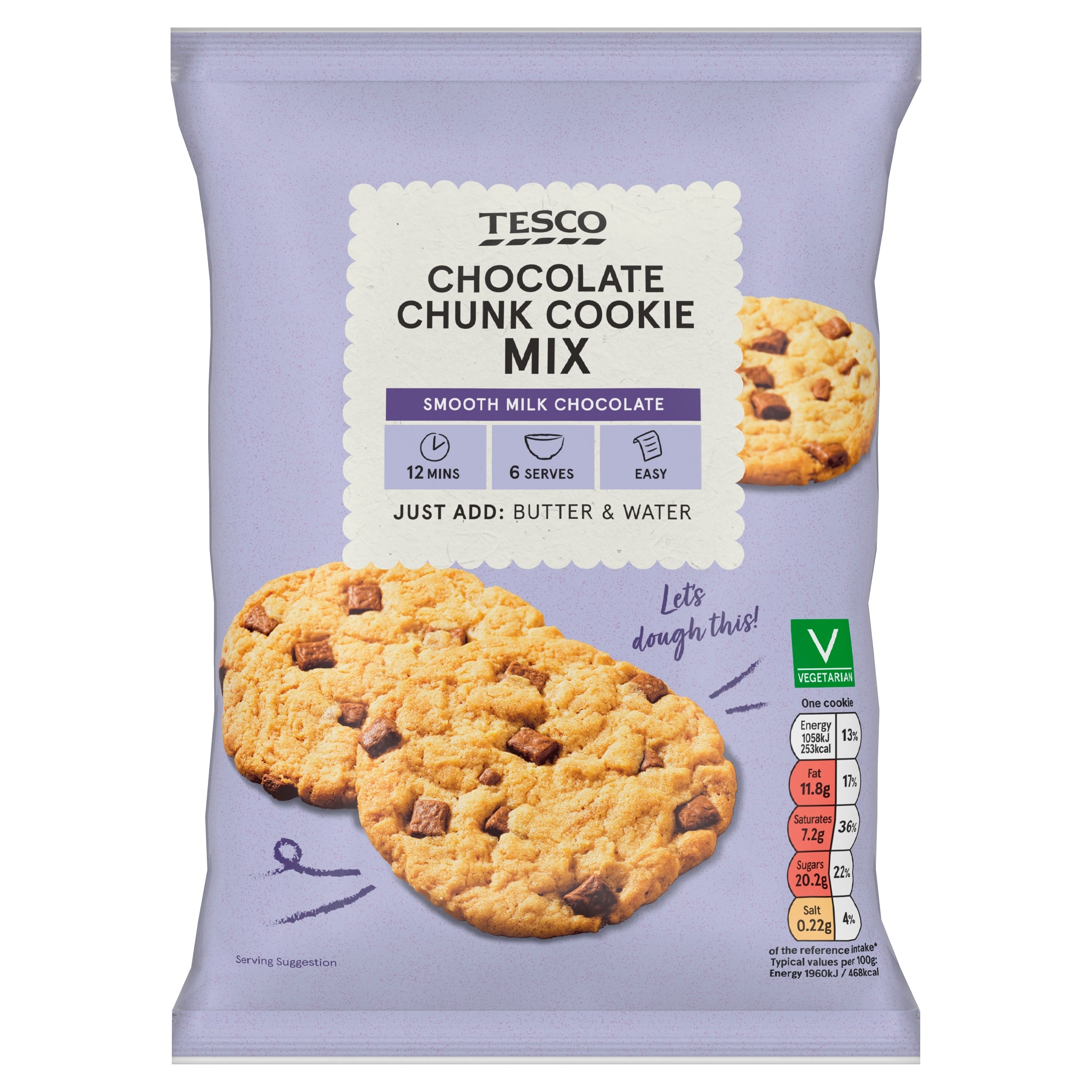 Co Op Chocolate Chunk Cookie Mix 285g pack shot
