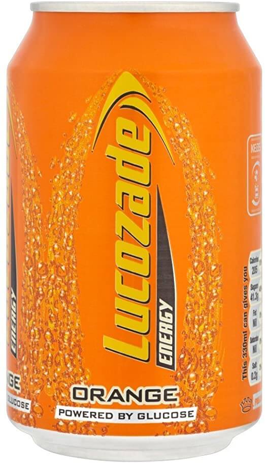 Lucozade Can Orange 330ml pack shot