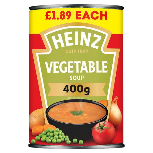 Heinz Vegetable Soup 400g PMP pack shot