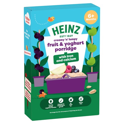 Heinz Fruit Yogurt Porridge 125g pack shot