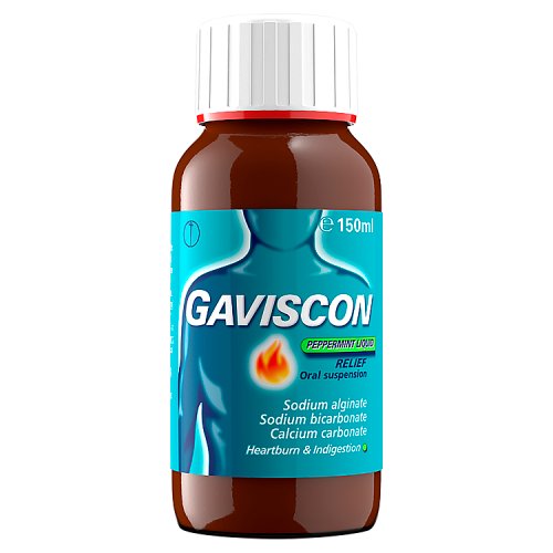 Gaviscon Liquid Peppermint 150ml pack shot