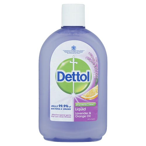 Dettol Antiseptic Liquid Lavender and Orange 500ml pack shot