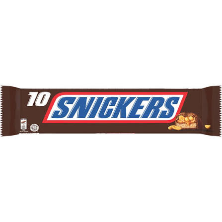 Mars Snickers 10Er 50g pack shot
