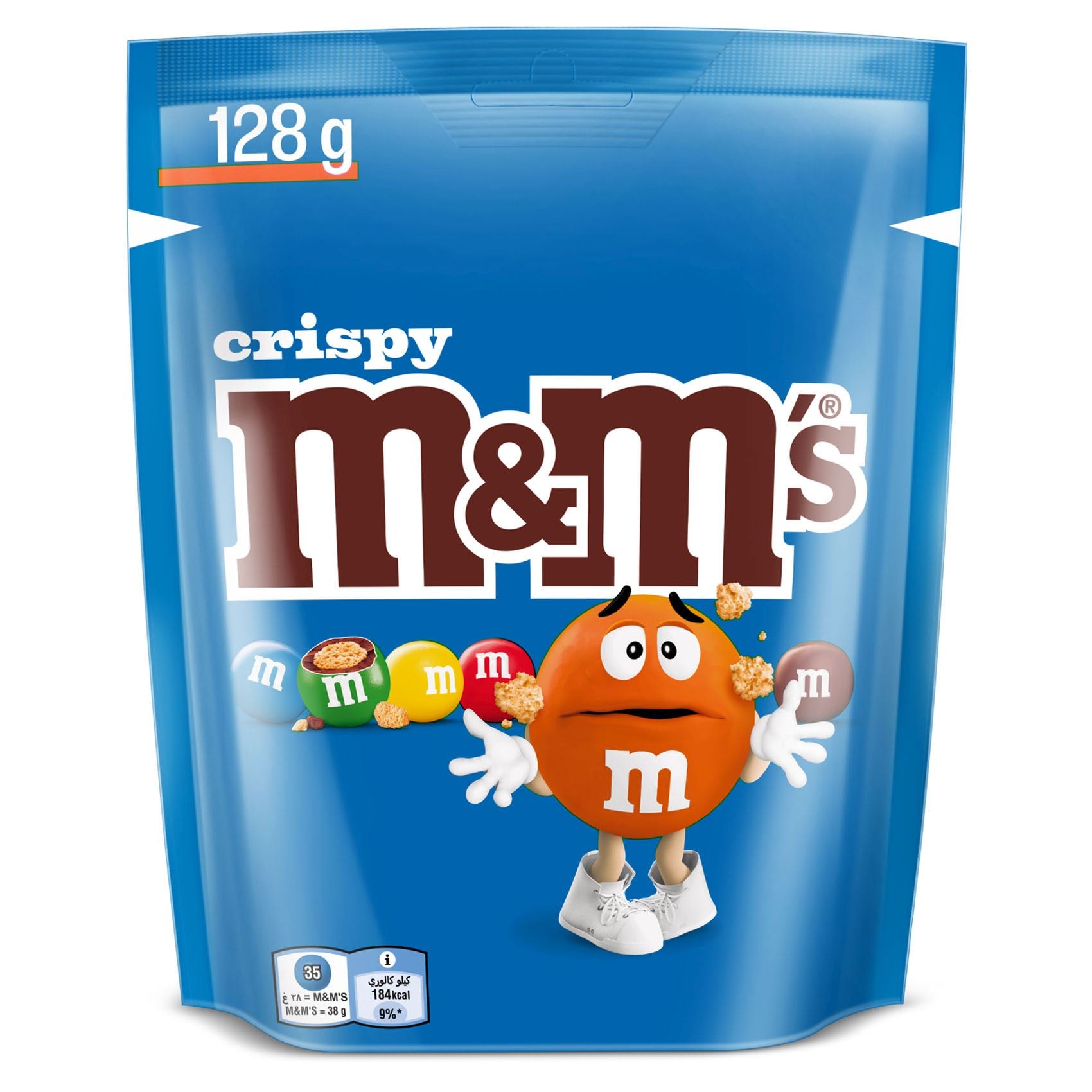 Mars M&M's Crispy 128g pack shot