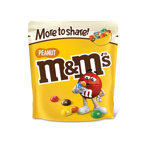 M&ms Peanut More to Share Pouch 200g pack shot