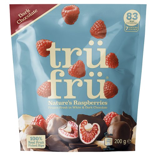 Truefrue Himbeere Dunkle Schoko 200g pack shot
