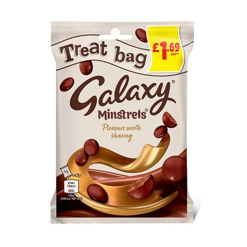 Galaxy Minstrels Treat Bag 80g PMP pack shot