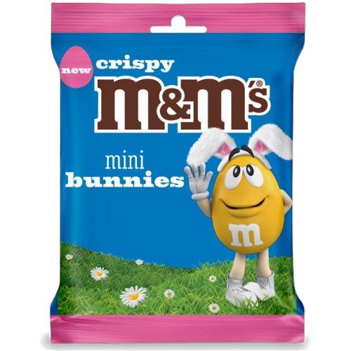 M&ms Crispy Mini Bunnies 55g pack shot