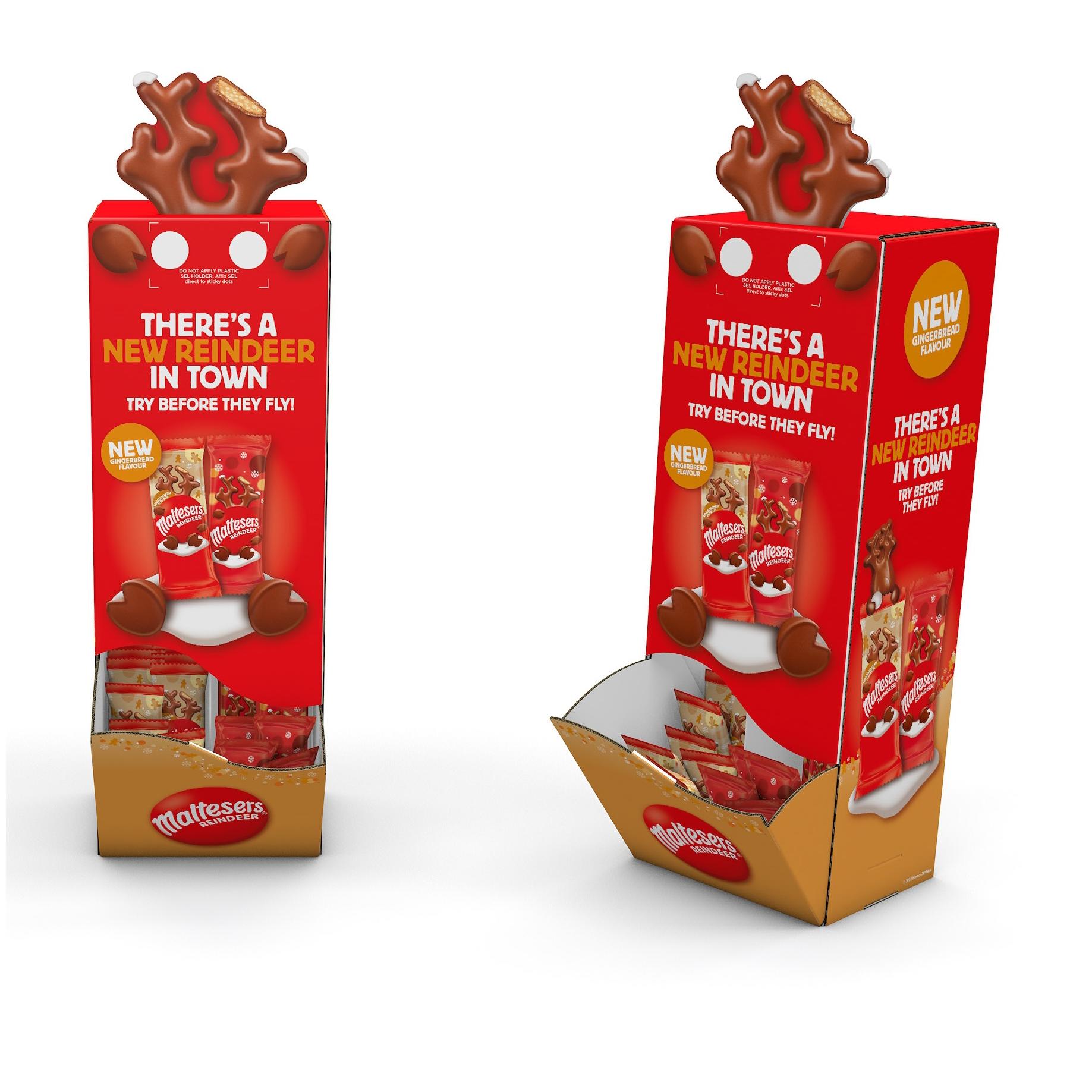 Malteser Mixed Reindeer Gravity Feed Unit 29g pack shot