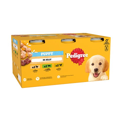 Pedigree Puppy Chunks in Jelly 6pk (6 x 400g) pack shot