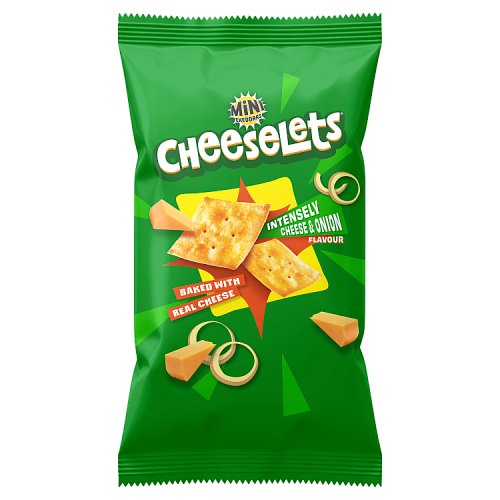 Jacobs Cheeselets Cheese & Onion 6pk (6 x 24.5g) pack shot