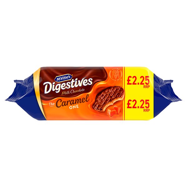 McVities Caramel Digestives PM £2.25 250g pack shot