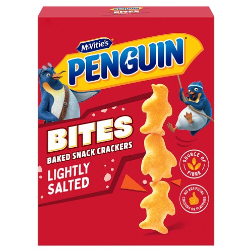 McVities Penguin Bites Lightly Salted 125g pack shot