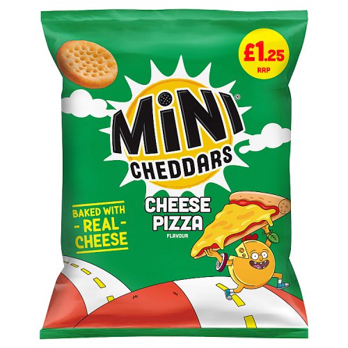 Jacobs Mini Cheddar Cheese Pizza PM 1.25 90G pack shot