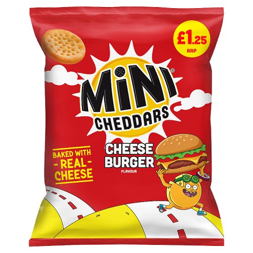 Jacobs Mini Cheddar Cheese Burger PM 1.25 90G pack shot