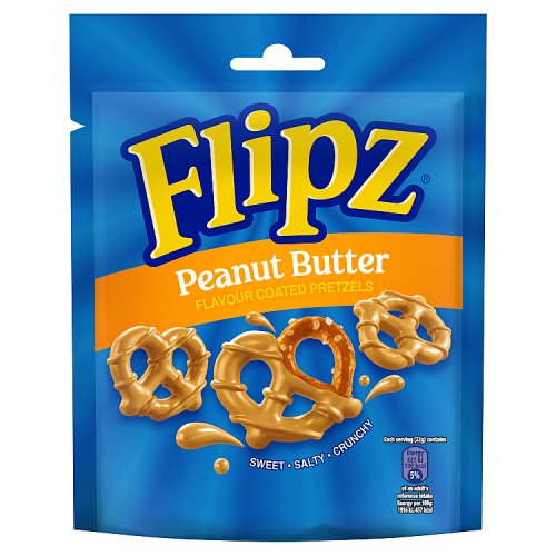 Flipz Pouches Peanut Butter Pretzels 90g pack shot