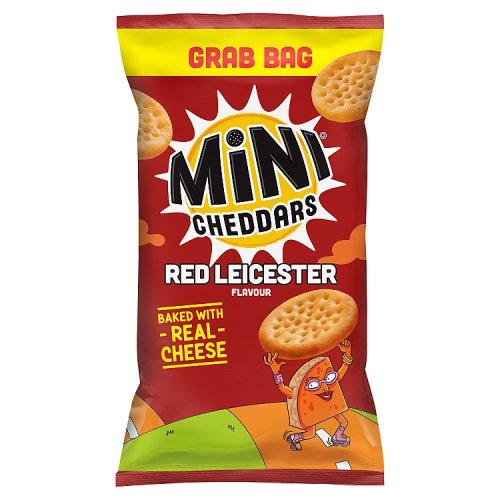 Mini Cheddars Grab Bag Red Leicester 45g pack shot