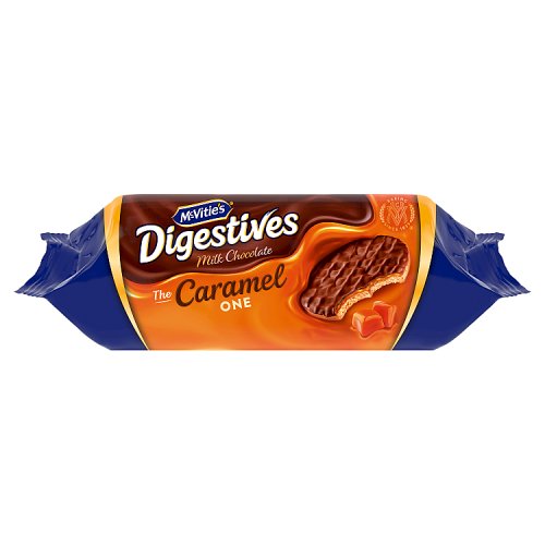 McVities Caramel Digestives 250g pack shot