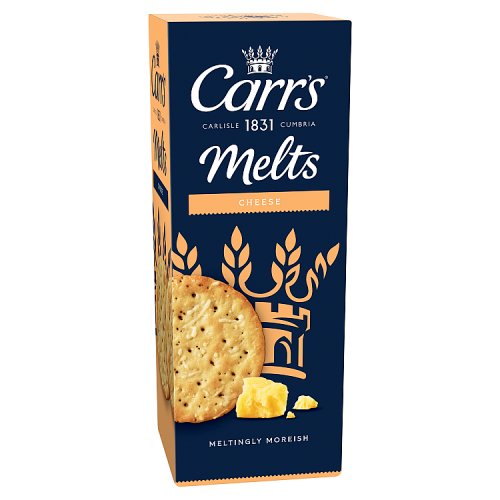 Carrs Melts Cheese Crackers 150g pack shot